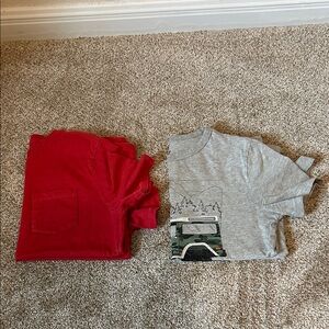 GAP Red and Gray T-Shirts Set